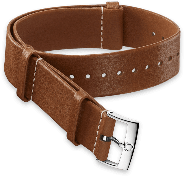 Nato Straps - Omega Nato Leather Strap Clipart (800x1100), Png Download