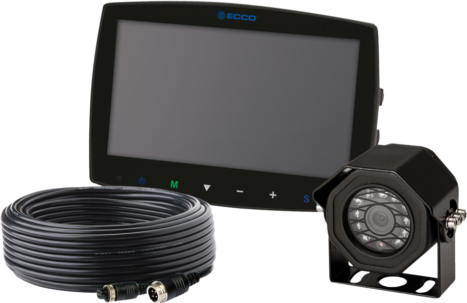 Ecco Ec7003 Svk Single Camera 7" Touch Screen Monitor - Ecco Camera Kit Gemineye Lcd Color 4 Pin Clipart (1000x1000), Png Download