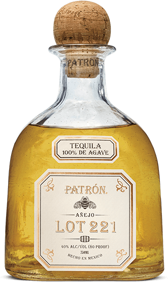 Patrón Añejo Lot 22 Bottle - Patron Lot221 Clipart (400x898), Png Download