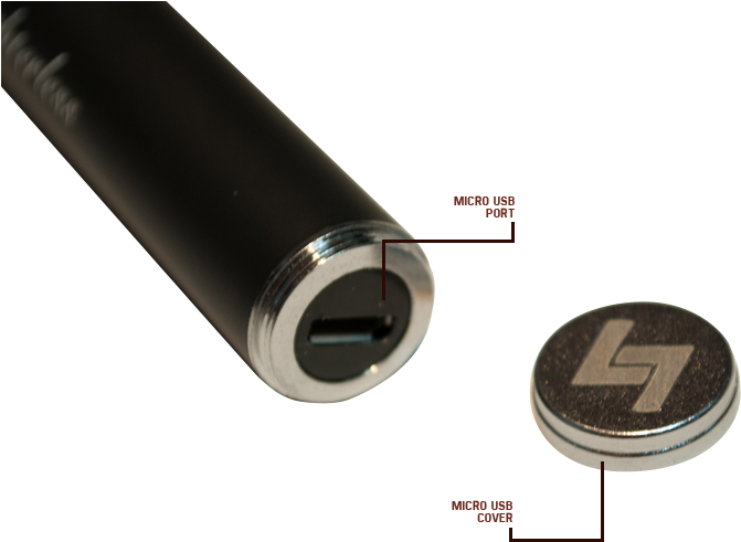 Lighterless Vapepen Battery Usb Diagram - Micro Usb Pen Battery Clipart (800x800), Png Download