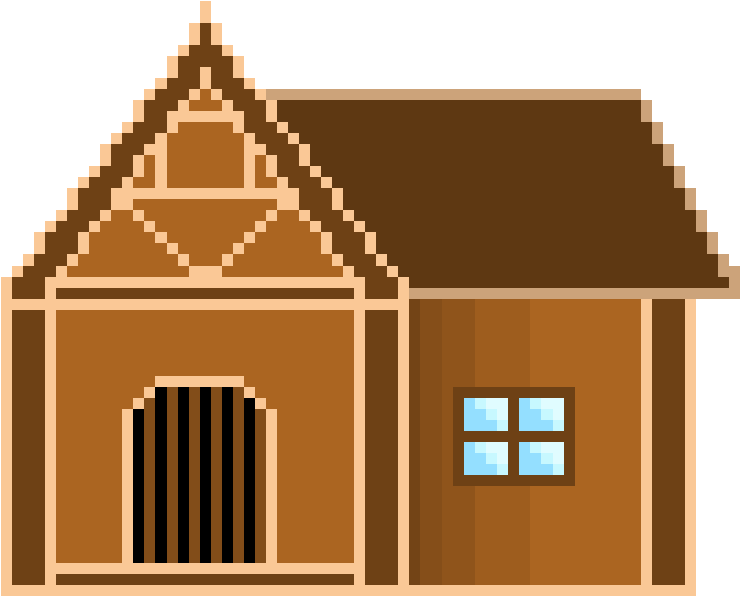 Skyrim House - House Pixel Art Png Clipart (780x590), Png Download