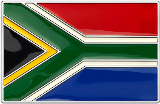South Africa Flag Buckle - Parallel Clipart (555x555), Png Download