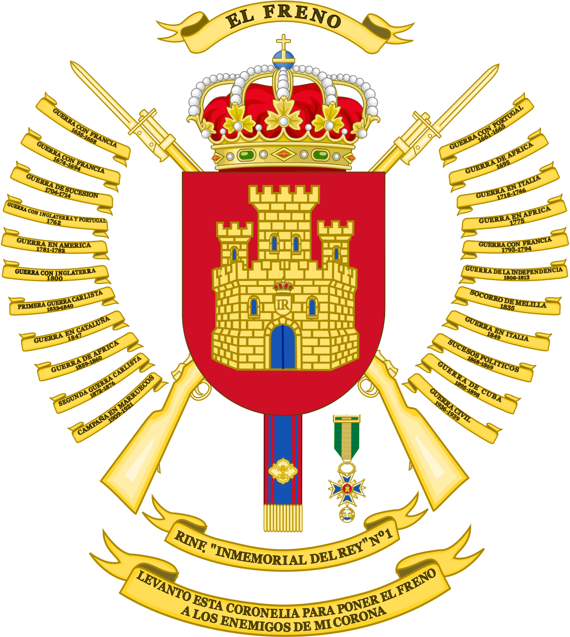 Regimiento De Infantería Inmemorial Del Rey N - Regimiento Inmemorial Del Rey Clipart (1200x1319), Png Download