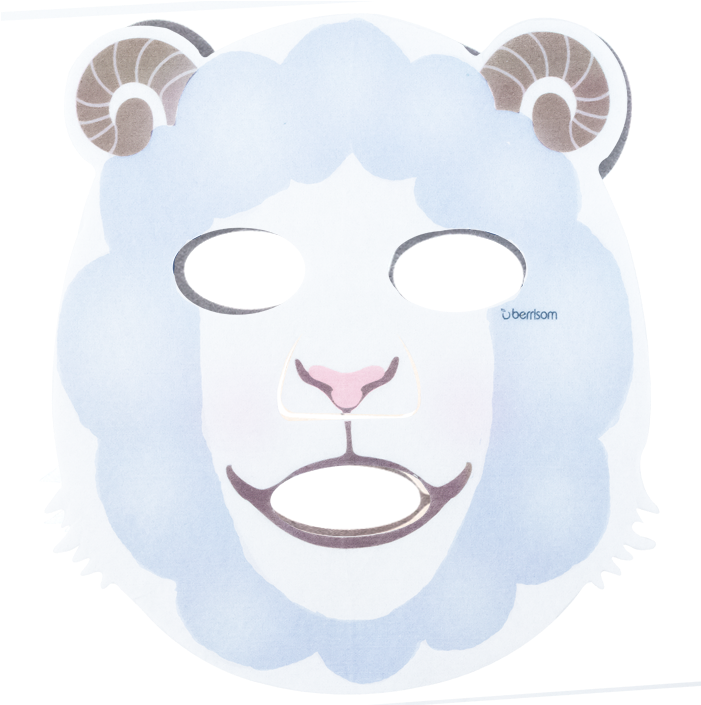 Animal Mask Pack - Cartoon Clipart (700x933), Png Download