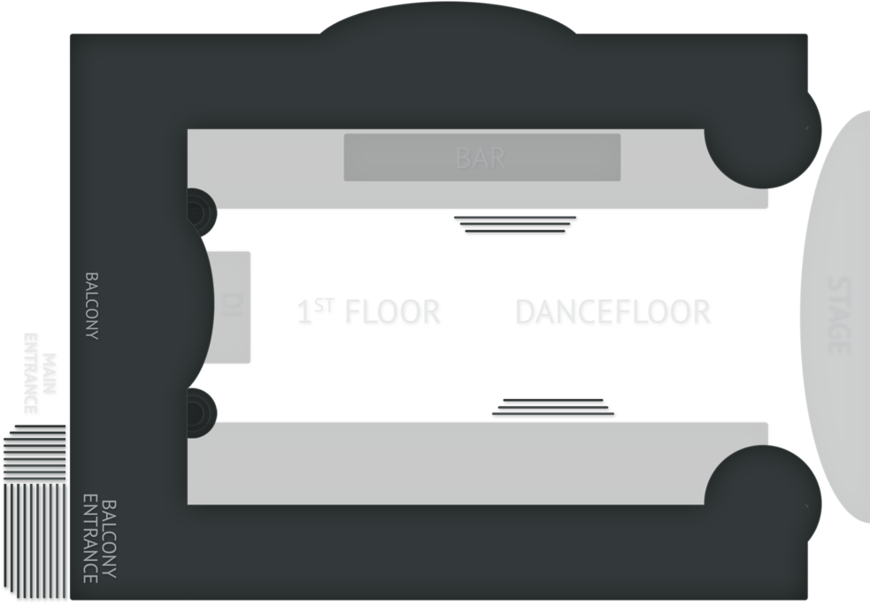 Studio 69 Balcony - Paper Clipart (983x685), Png Download