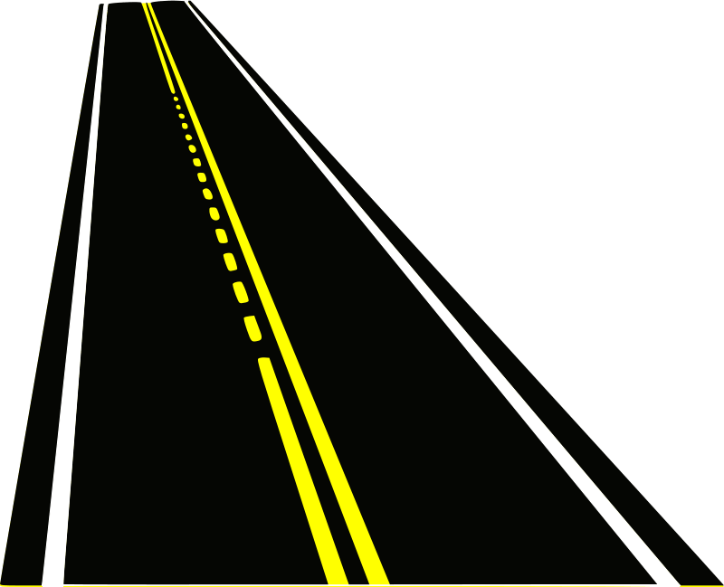 Straight Clipart Highway - Illustration - Png Download (800x649), Png Download