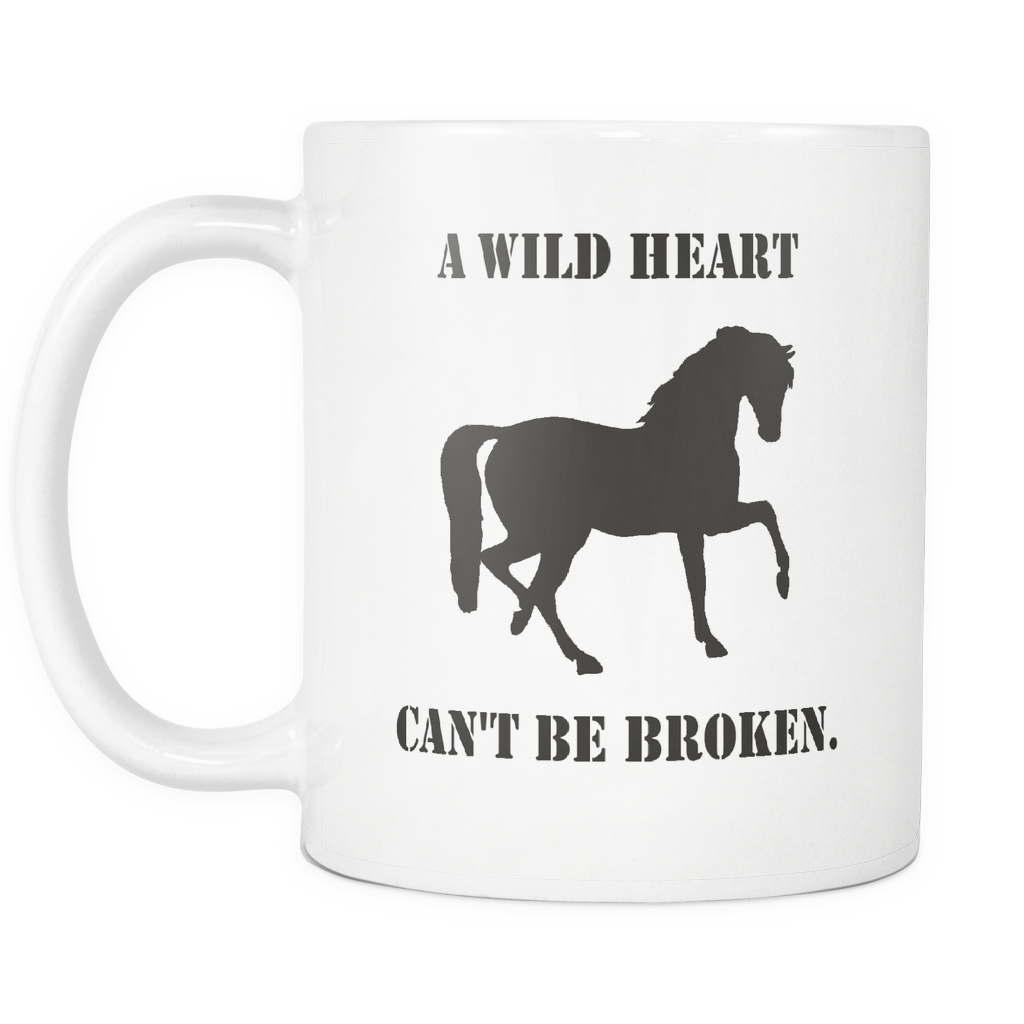 Wild Heart 11oz Coffee Mug - Horse Clipart Transparent Background - Png Download (1024x1024), Png Download