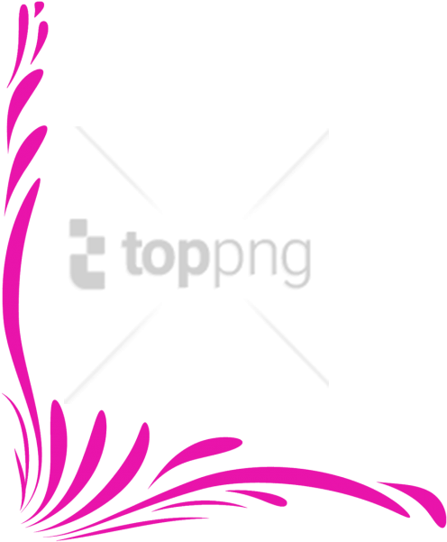 Free Png Colorful Floral Corner Borders Png Png Image - Colourful Corner Border Designs Clipart (850x638), Png Download