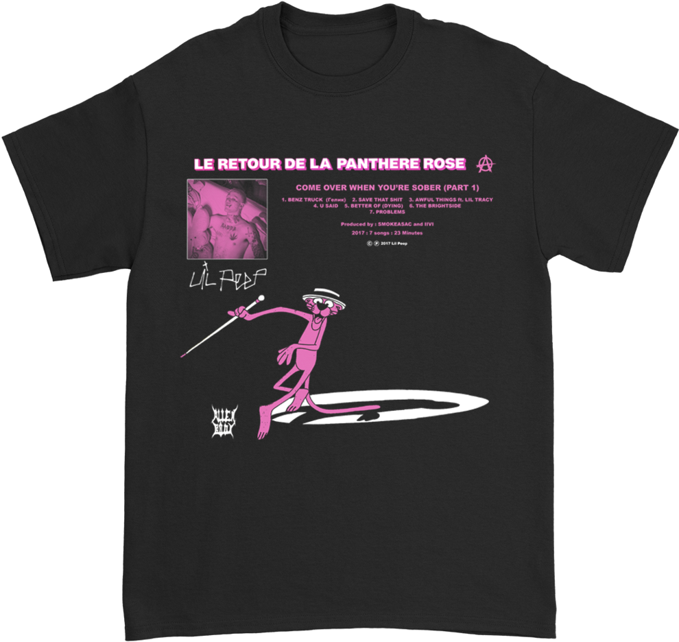 Alien Body X Lil Peep Return Of The Pink Panther Remix - Alien Body Lil Peep Clipart (990x936), Png Download