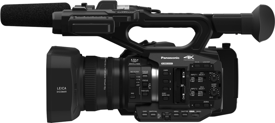 4k / Fhd Camcorder With Wide Angle - Panasonic Video Camera Ux90 Clipart (1024x735), Png Download