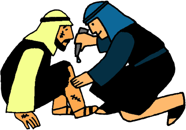 Graphic Black And White Bible Class Clipart - Clip Art Good Samaritan - Png Download (700x525), Png Download