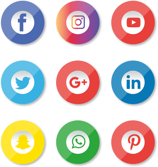 Facebook Instagram Youtube Logo Png Clipart (640x640), Png Download