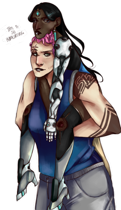 When Sombra - Cartoon Clipart (422x750), Png Download