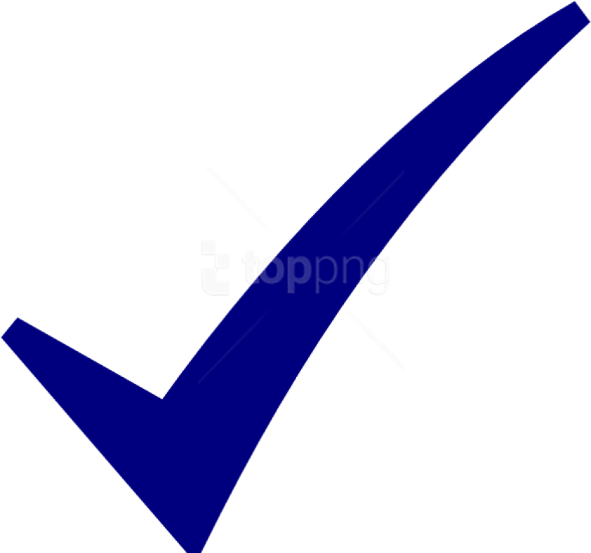 Free Png Check Mark Png Png Image With Transparent - Blue Check Mark Vector Clipart (850x790), Png Download