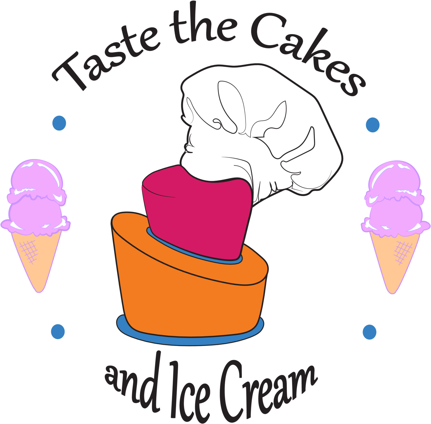 The Cakes And Ice - Taste The Cake And Ice Cream Clipart (1500x1461), Png Download