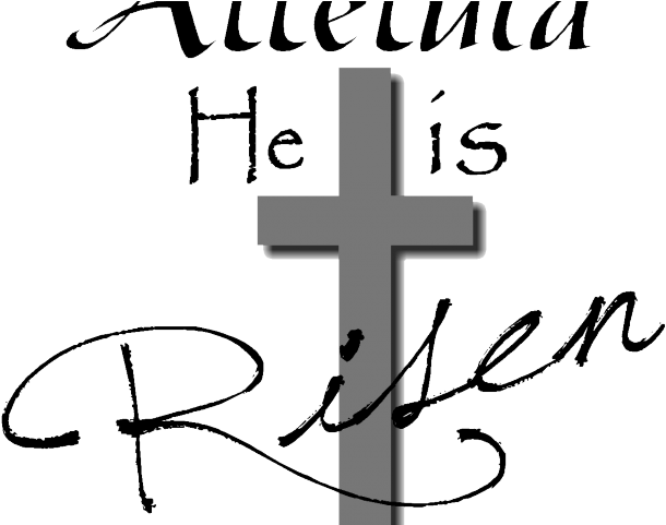 Christian Clipart Black And White - Religions Easter Clip Art - Png Download (640x480), Png Download
