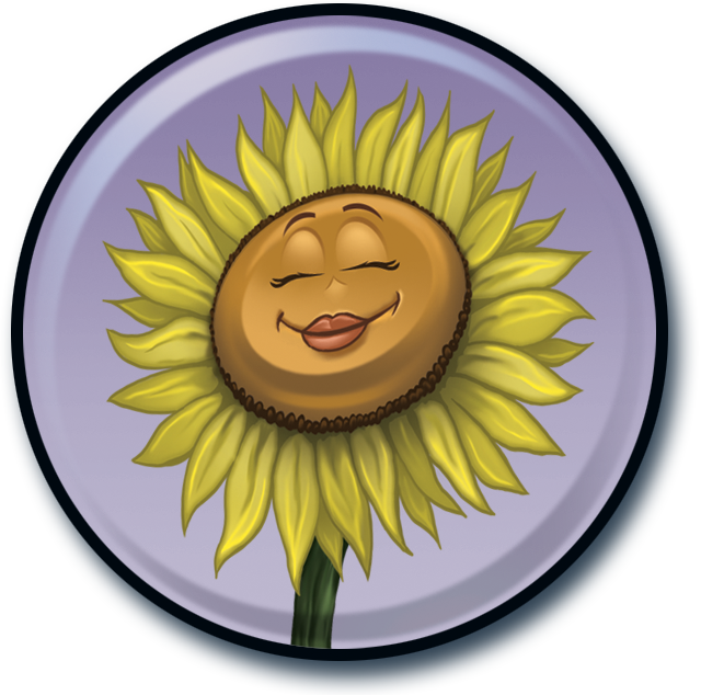 Sunflower Clipart Tall Sunflower - Circle - Png Download (640x634), Png Download