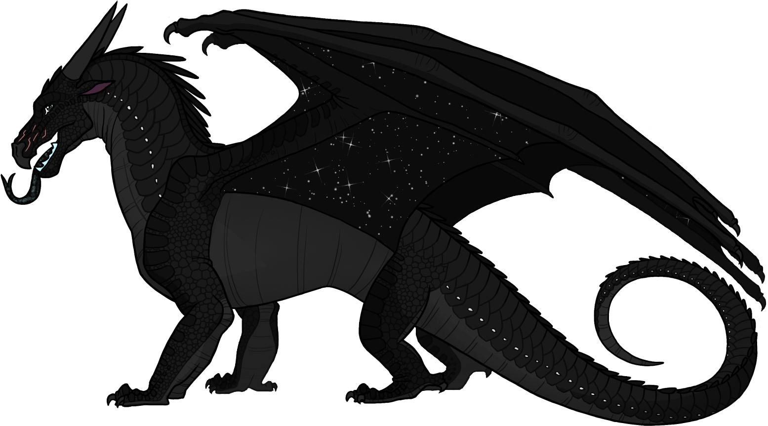 Death Clipart Dead Dragon - Nightwing From Wings Of Fire - Png Download (1617x921), Png Download