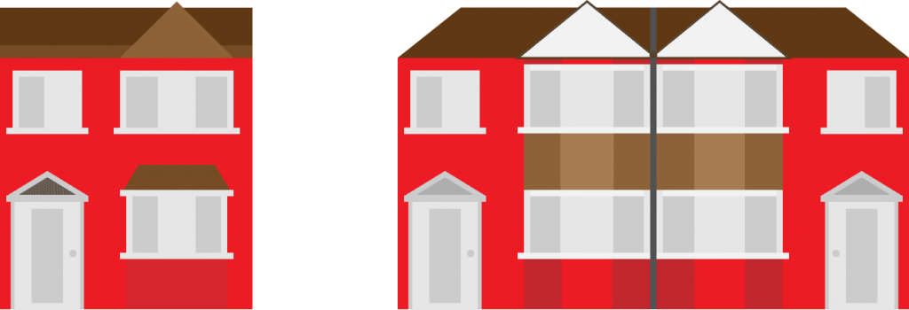 Houses Vector - House Clipart (1024x350), Png Download