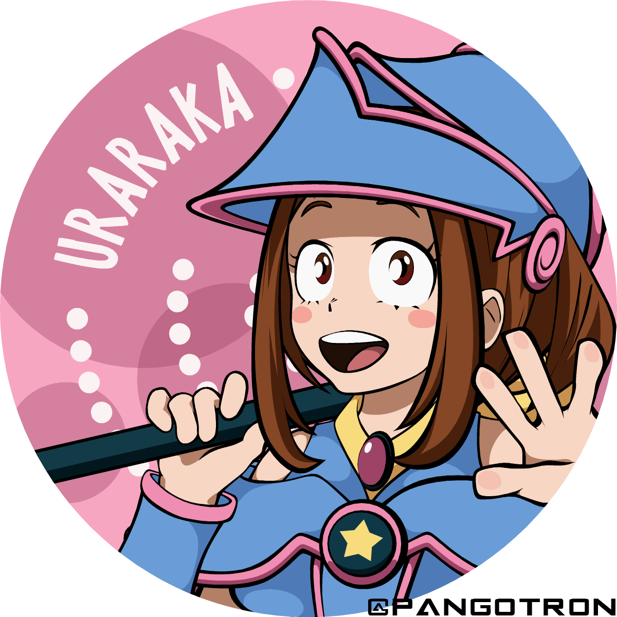 Uraraka As Dark Magician Girl Clipart (1200x1200), Png Download