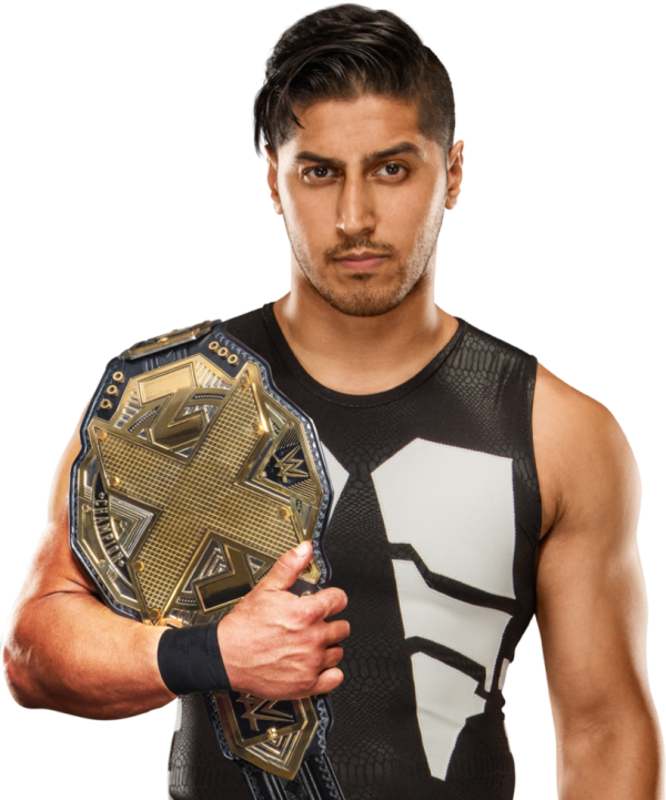 Mustafa Ali Holding Belt - Mustafa Ali Clipart (600x721), Png Download