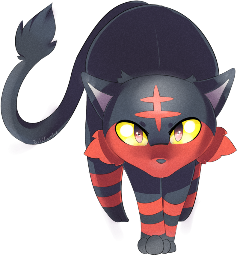 Litten Pokemon - Google Search - Litten Pokemon Sun And Moon Gif Transparent Clipart (894x894), Png Download