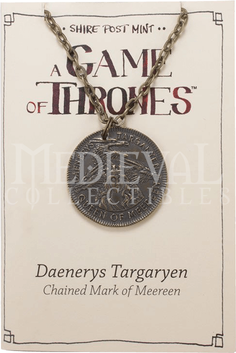 Daenerys Targaryen Meereen Coin Necklace - Locket Clipart (745x745), Png Download