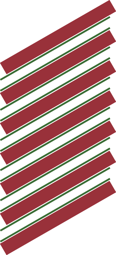 Free Online Stripes Christmas Twill Borders Vector - Carmine Clipart (379x833), Png Download