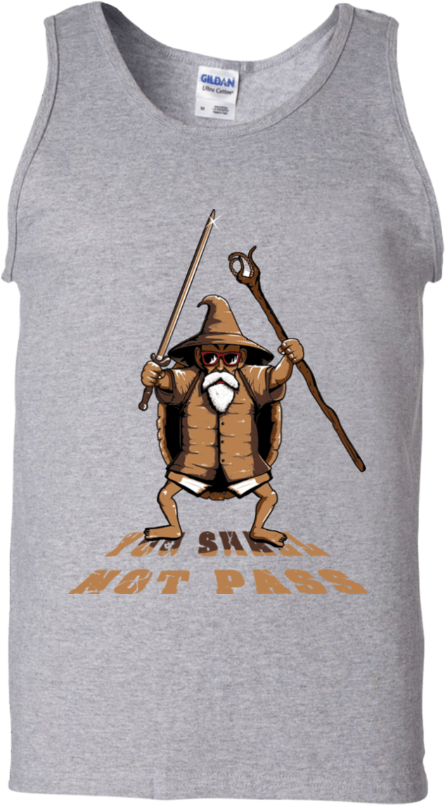 You Shall Not Pass Dbz Master Roshi Best Dragon Ball - T-shirt Clipart (1155x1155), Png Download