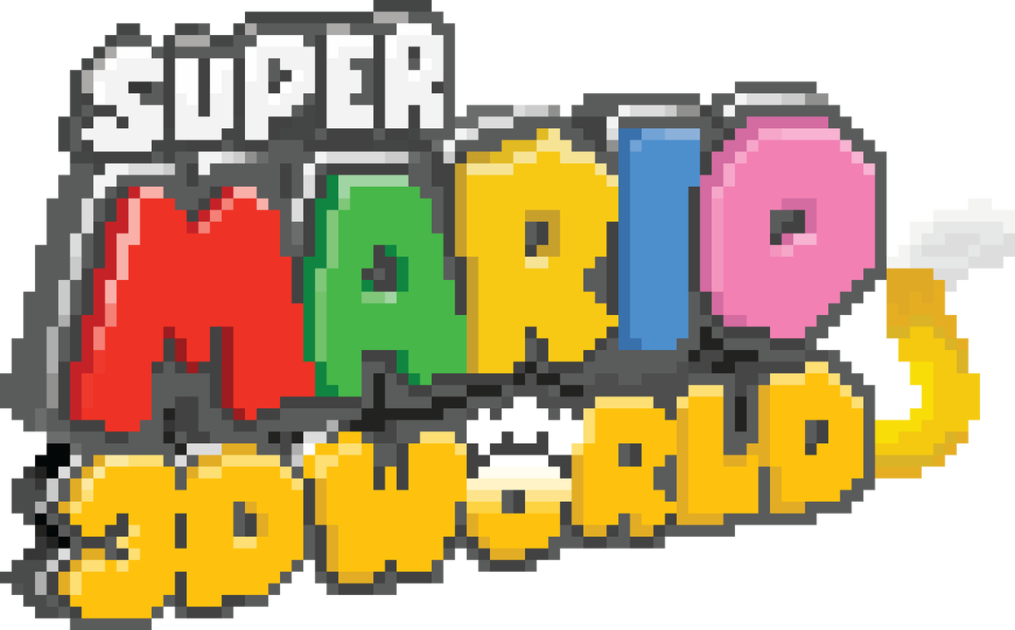 Super Mario World Logo Transparent Clipart Free Download - Mario 3d World Sprites - Png Download (1135x704), Png Download