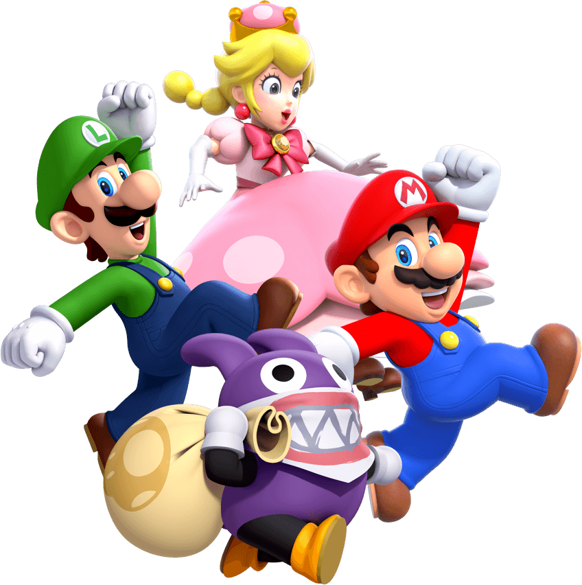 Includes The New Super Mario Bros - Super Mario Bros U Deluxe Mario Clipart (848x852), Png Download