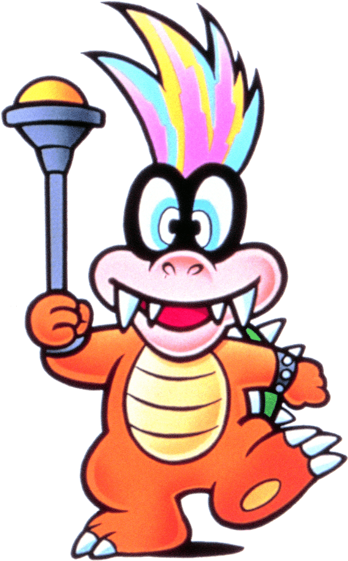 Super Mario Bros 3 Png - Iggy Koopa Super Mario World Clipart (717x1128), Png Download