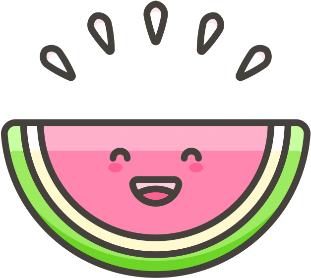 Watermelon Emoji Icon Clipart (866x650), Png Download