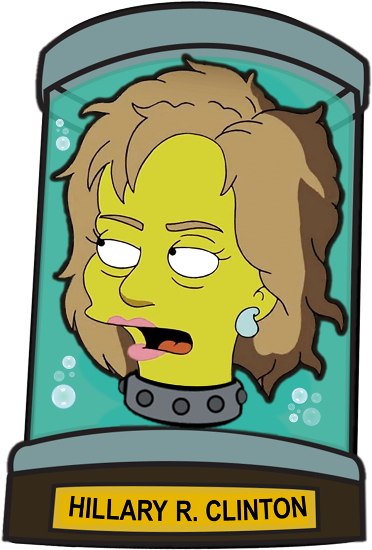 Post - Futurama Hillary Clinton Head Clipart (776x1129), Png Download