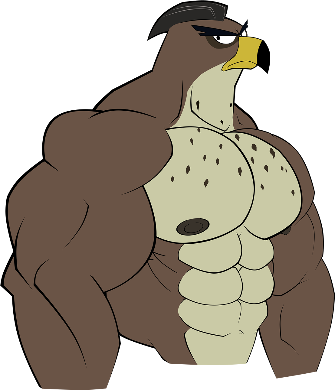 Falcon Clipart Muscle - Muscle Falcon - Png Download (1231x1400), Png Download