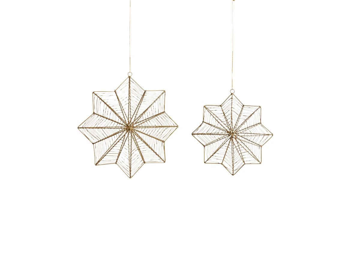Large Ngoni Giant Hanging Star Brass - Earrings Clipart (1200x864), Png Download