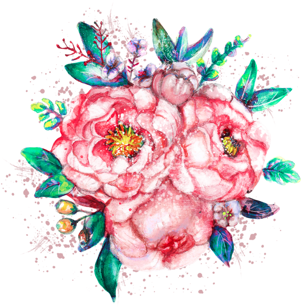 Floral Bouquet Water Transparent Png Clipart (2000x2411), Png Download