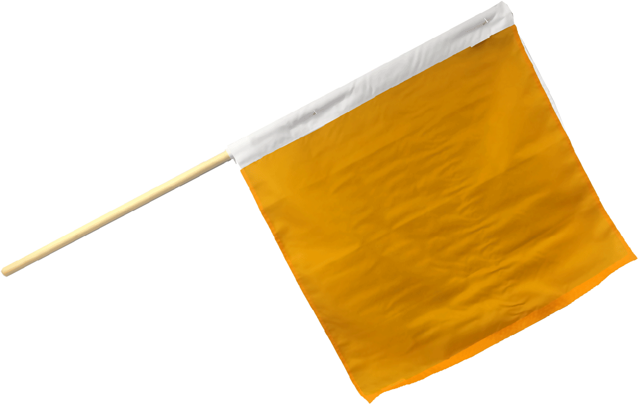 Motorcycle Racing Caution Flag - Caution Flag Clipart (1276x808), Png Download