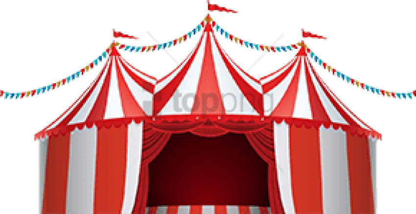 Free Png Carnival Tent Png Png Image With Transparent - Circus Tent Clipart (850x437), Png Download