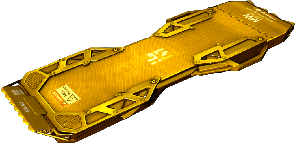 Advanced Gold Hoverboard - Car Clipart (1280x720), Png Download
