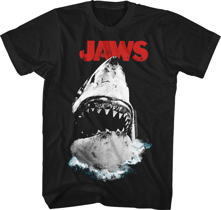 Jaws Shark Attack T-shirt - Misfits Green T Shirt Clipart (750x712), Png Download