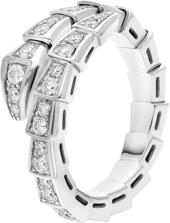 Serpenti Rings - Bvlgari Ring Clipart (1800x1405), Png Download
