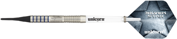 Unicorn Gary Anderson Silver Star Style B - Darts Clipart (900x600), Png Download