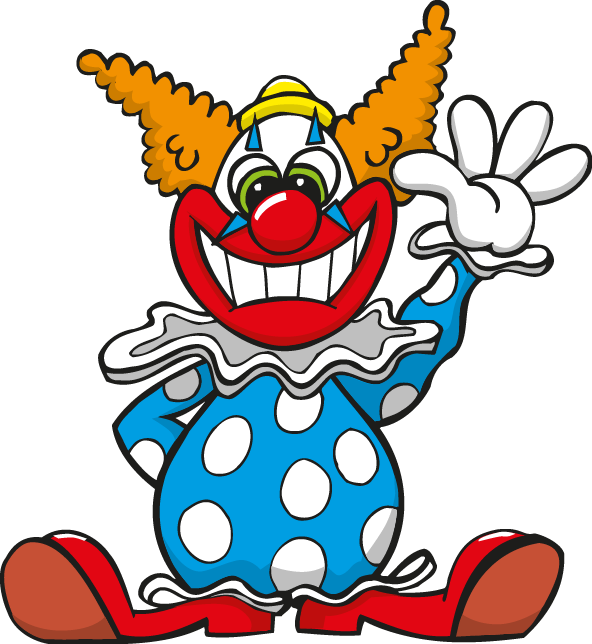 Clown Set Vector Art Png - Stupid Clown Clipart (592x644), Png Download