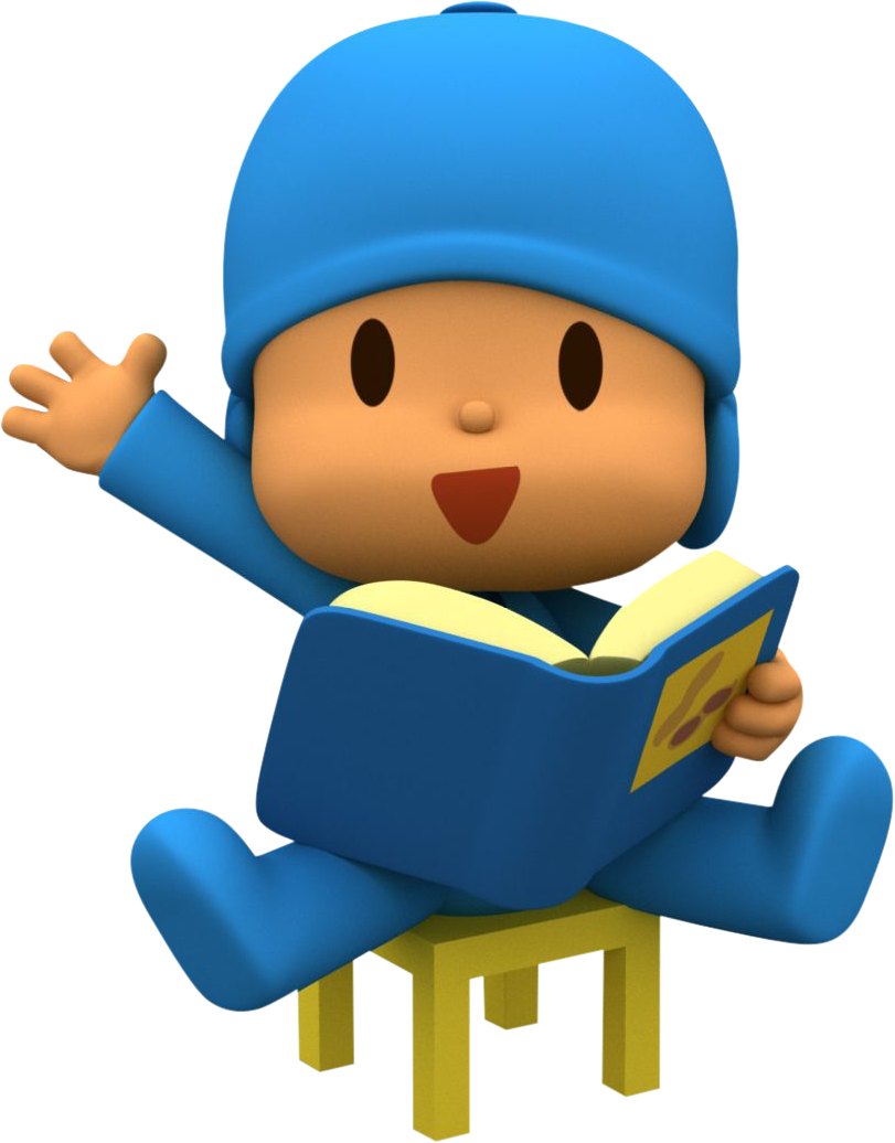 Pocoyo Png Descarga Gratis - Pocoyo Leyendo Clipart - Large Size Png Image ...