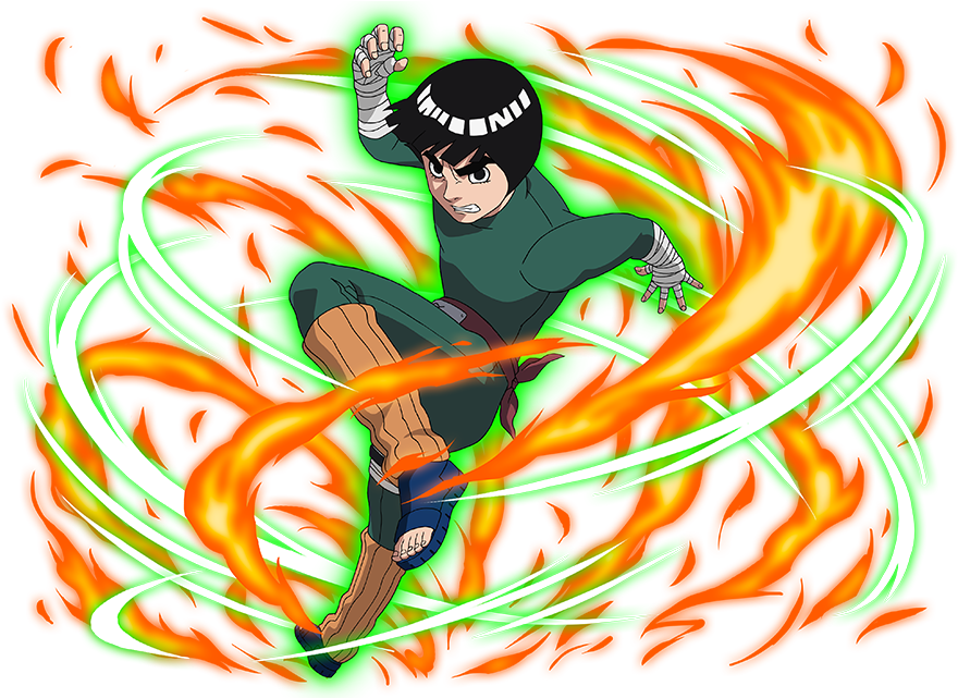 Rock Lee By Aikawaiichan - Rock Lee Png Clipart (880x641), Png Download