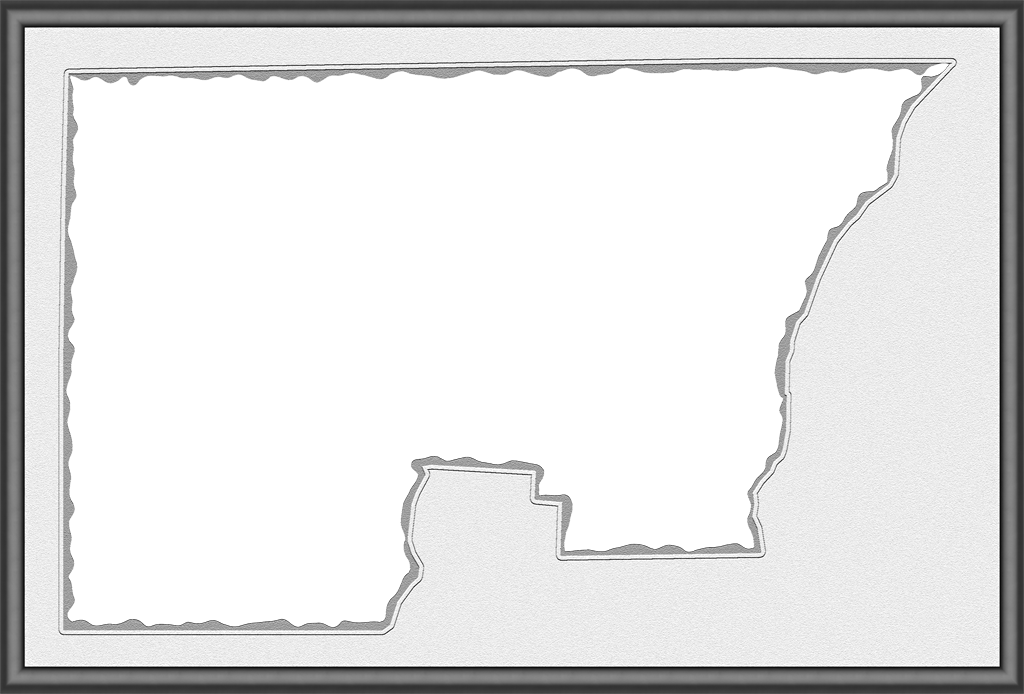 A Map Of Holmes With A Smooth, Dark Grey Frame And - Drawing Clipart (1024x694), Png Download