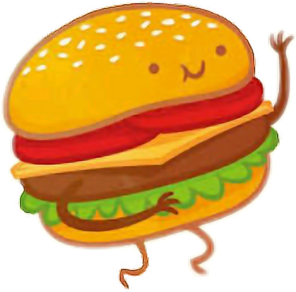 Hamburguesa Mejoresamigas Siganme Mejores Amigas - Burger And Fries Bff Clipart (1025x1009), Png Download