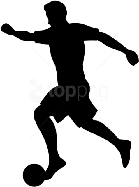 Free Png Footballer Silhouette Png Images Transparent - Football Player Silhouette Png Clipart (480x652), Png Download