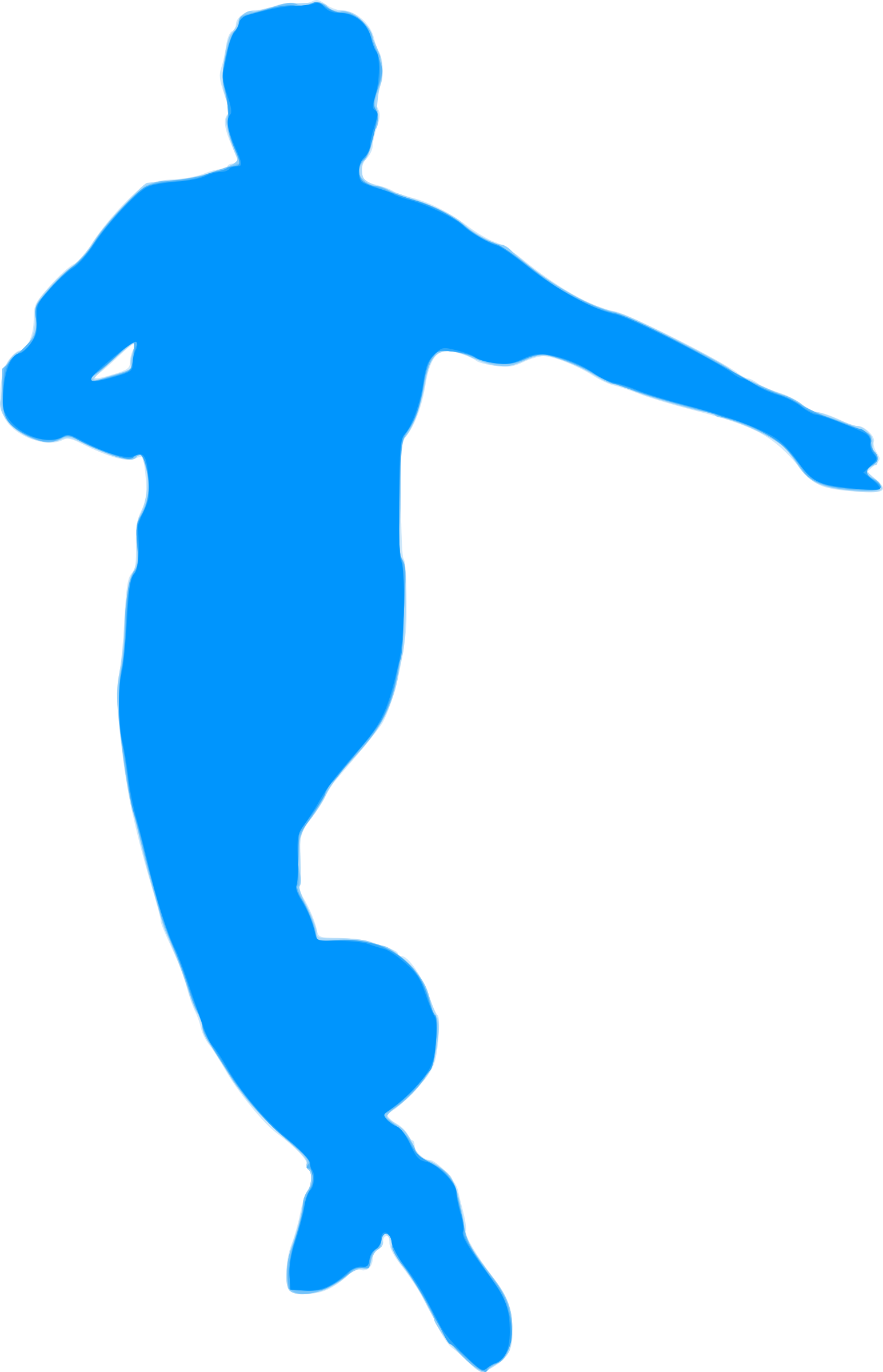 This Free Icons Png Design Of Silhouette Football 16 - Silhueta Azul Jogador De Futebol Clipart (1545x2400), Png Download